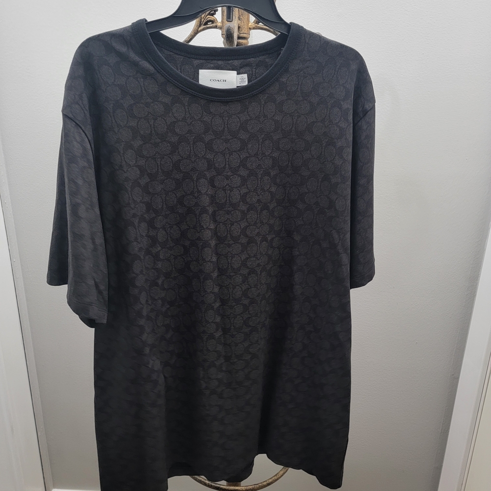 Coach Charcoal Patterned Tee